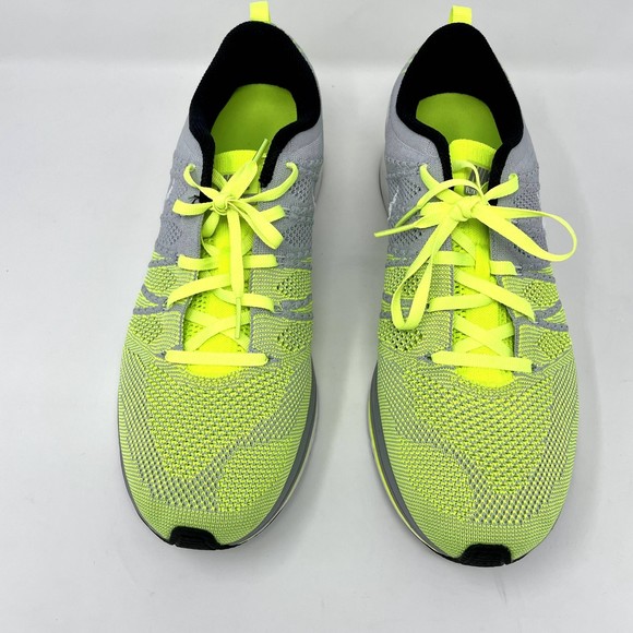 Nike Flyknit Trainer Grey/Volt Men's Size 11.5 - Picture 3 of 7